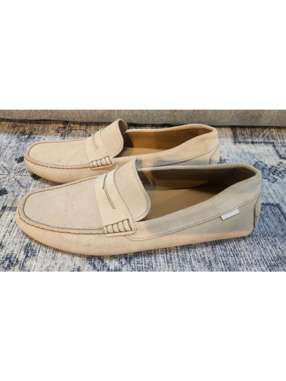 Oliver Cabell Men's Sz. 43 Suede Driver Loafer In Sand